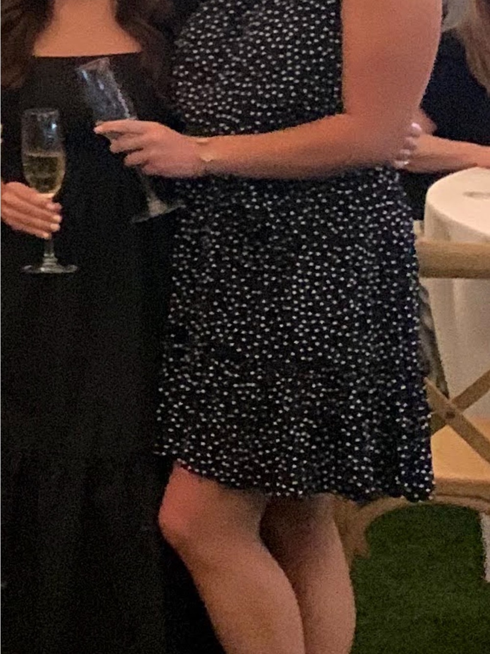 Black Polka Dot Sleeveless halter dress